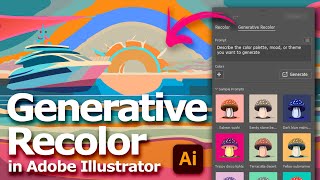Generative Recolor Illustrator Tutorial | Adobe Generative AI Tool for vector artwork graphic design
