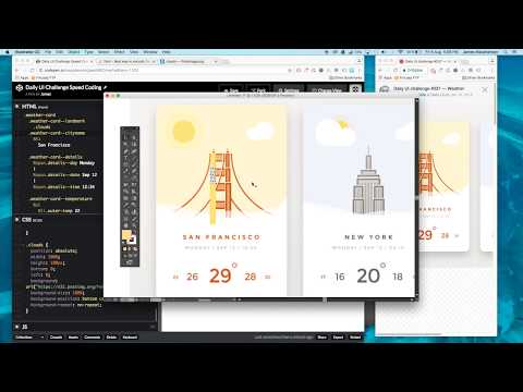 CSS Speed Coding | Weather Card UI