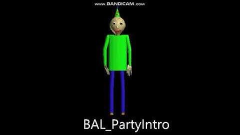 Baldi’s Basics Birthday Bash Voicelines And Sounds