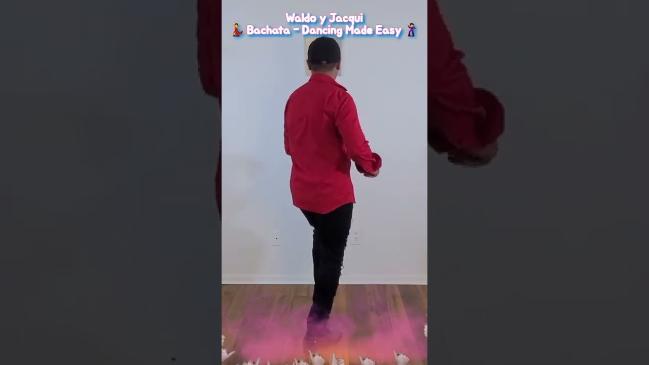 Bachata Rotating Step | How To Do It Back View | Bachata Dancing | Waldo Solano