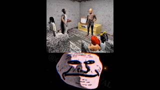 playing as grandpa with granny chapter 1 gameplay 😆 troll face edit| #granny #animation #funny