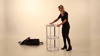 Edimeta - Comptoir Cylindrique Pliant Hauteur 106 Cm