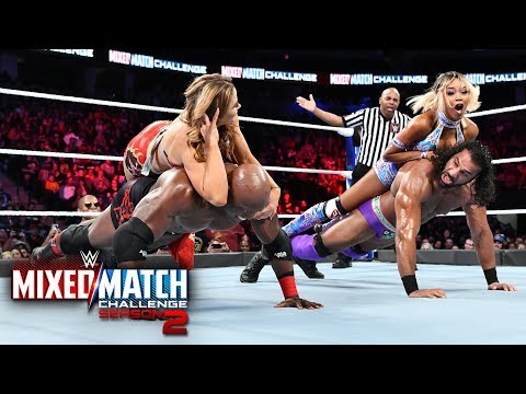 Country Dominance and Mahalicia compete in a push-up contest on WWE MMC