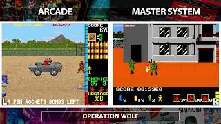 Arcade vs Master System | Operation Wolf