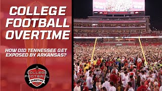 How did Tennessee get exposed by Arkansas?