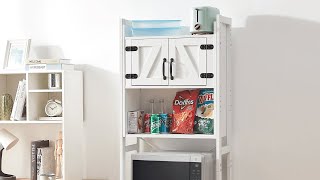 Yak About It® Dorm Hutch - Over The Fridge Organizer - White