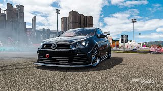 Volkswagen Golf R 2010 Race Tune Forza Horizon 4K 60fps screenshot 3