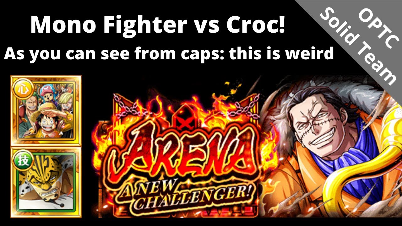Strawhat Pirates and v3 Lucci mono Fighter team vs Croc!? OPTC Arena Crocodile