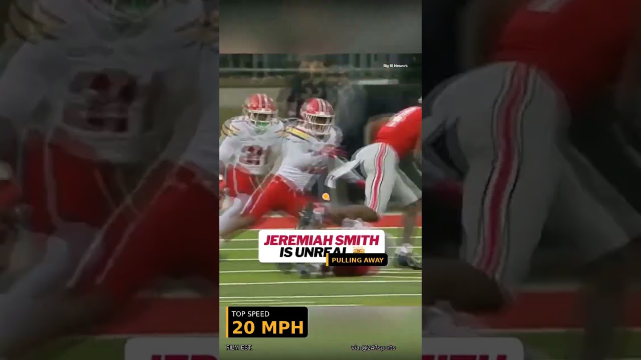 JEREMIAH SMITH ARE YOU KIDDING ME 🤯High-points it at FULL extension over the defender  hits ~20 MPH