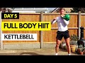 DAY 5  - 24 MIN FULL BODY KETTLEBELL HIIT WORKOUT // EMOM // Single Kettlebell Workout PLAN 02