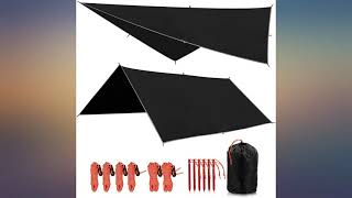 REDCAMP Hammock Rain Fly Waterproof and Lightweight, 10//12ft Tent Tarp for Camping review