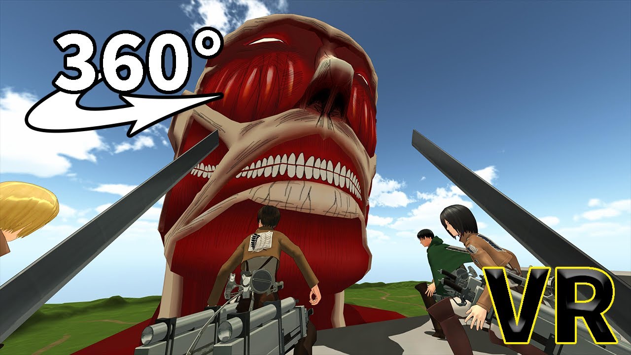 Vr動画 超大型巨人の出現 立体起動装置で飛べ 進撃の巨人 Youtube Vr動画 超大型巨人の出現 立体起動装置で飛べ 進撃の巨人 Youtube