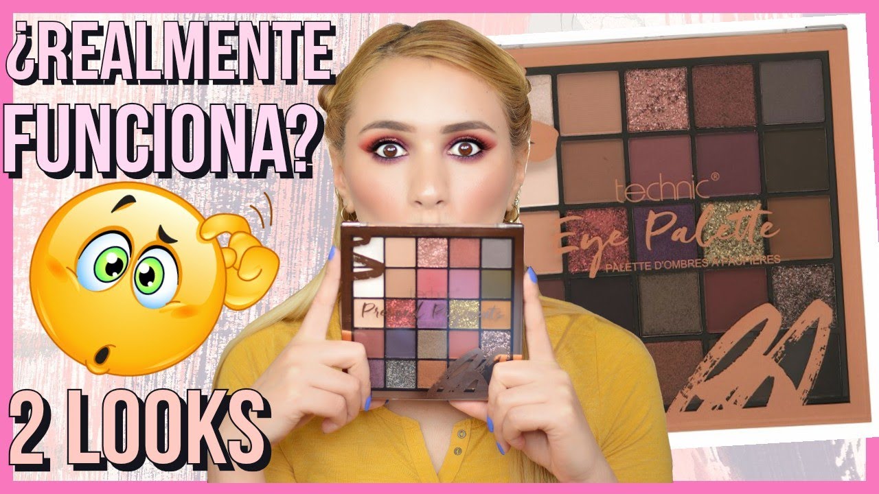 😱 PROBANDO LA PALETA MÁS POLÉMICA DE TECHNIC PRESSED PIGMENTS PALETTE. HAGO DOS LOOKS DE MAQUILLAJE
