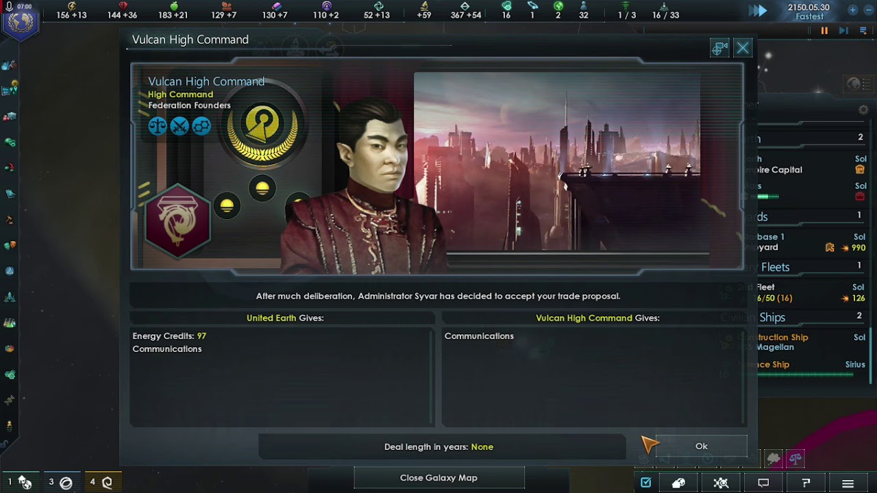 Stellaris 2.2 STNH Federation Let's play #2 meeting the Andorians and Tellarites