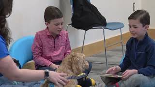 Paws to Read helps children boost their confidence when reading aloud