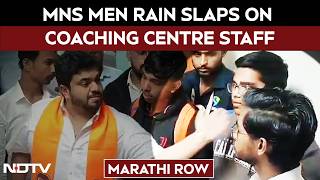 Mns Men Rain Slaps On Coaching Centre Staff For Insulting Marathi