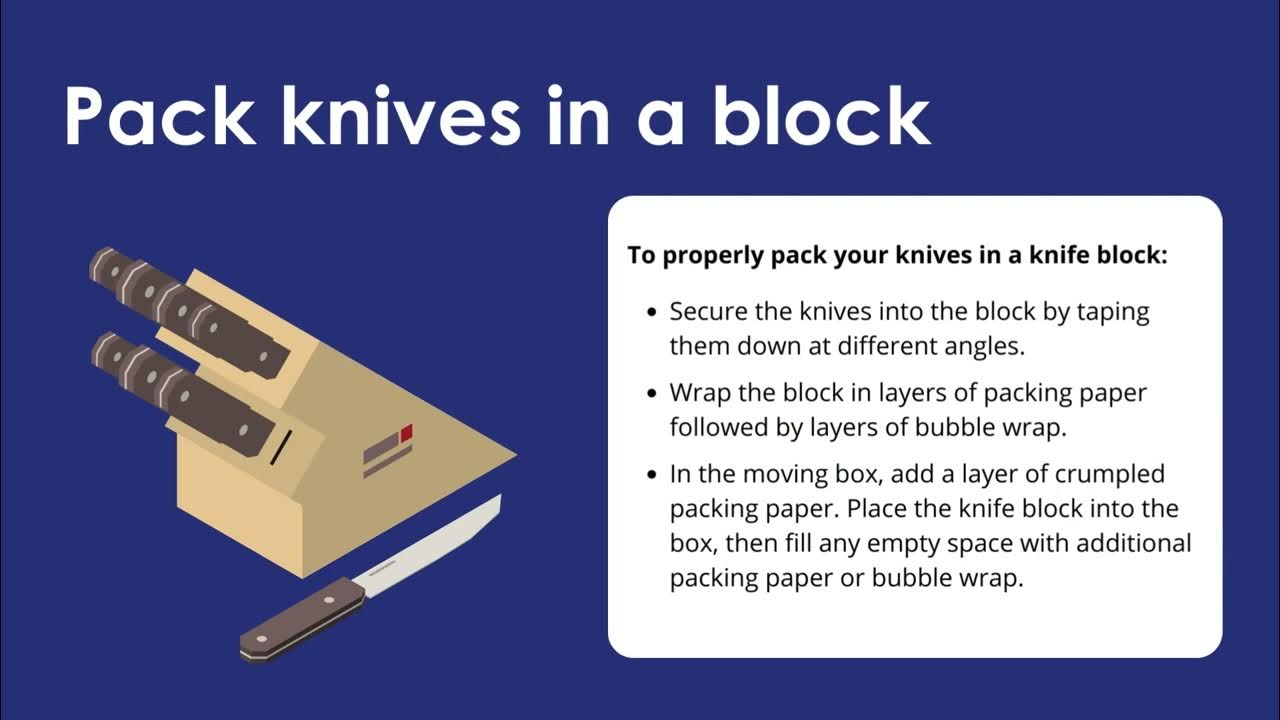 How to Pack Knives for Moving YouTube