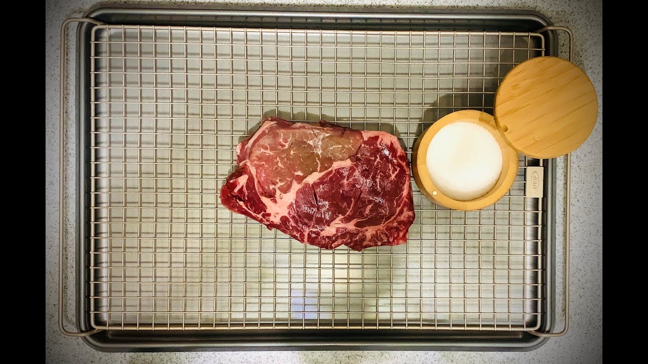 How To Cook A Steak: Dry Brined Smoked Ribeye - YouTube