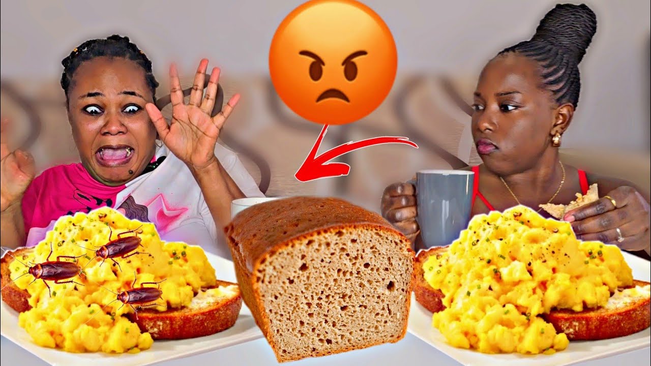 I PUT COCKROACH IN JENNY FOOD MUKPRANK HILARIOUS 🤣🤣 MUKPRANK EGG SAUCE BREAD AND TEA MUKBANG