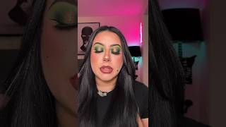 Green Eyeshadow on Brown Eyes Tutorial | Green Eye Makeup Tutorial | #shorts #greenmakeup