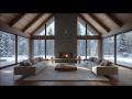 Cozy Winter Cabin Fireplace ❄️ Snowy Forest Ambience for Sleep, Study & Relax (No Mid-Roll Ads)