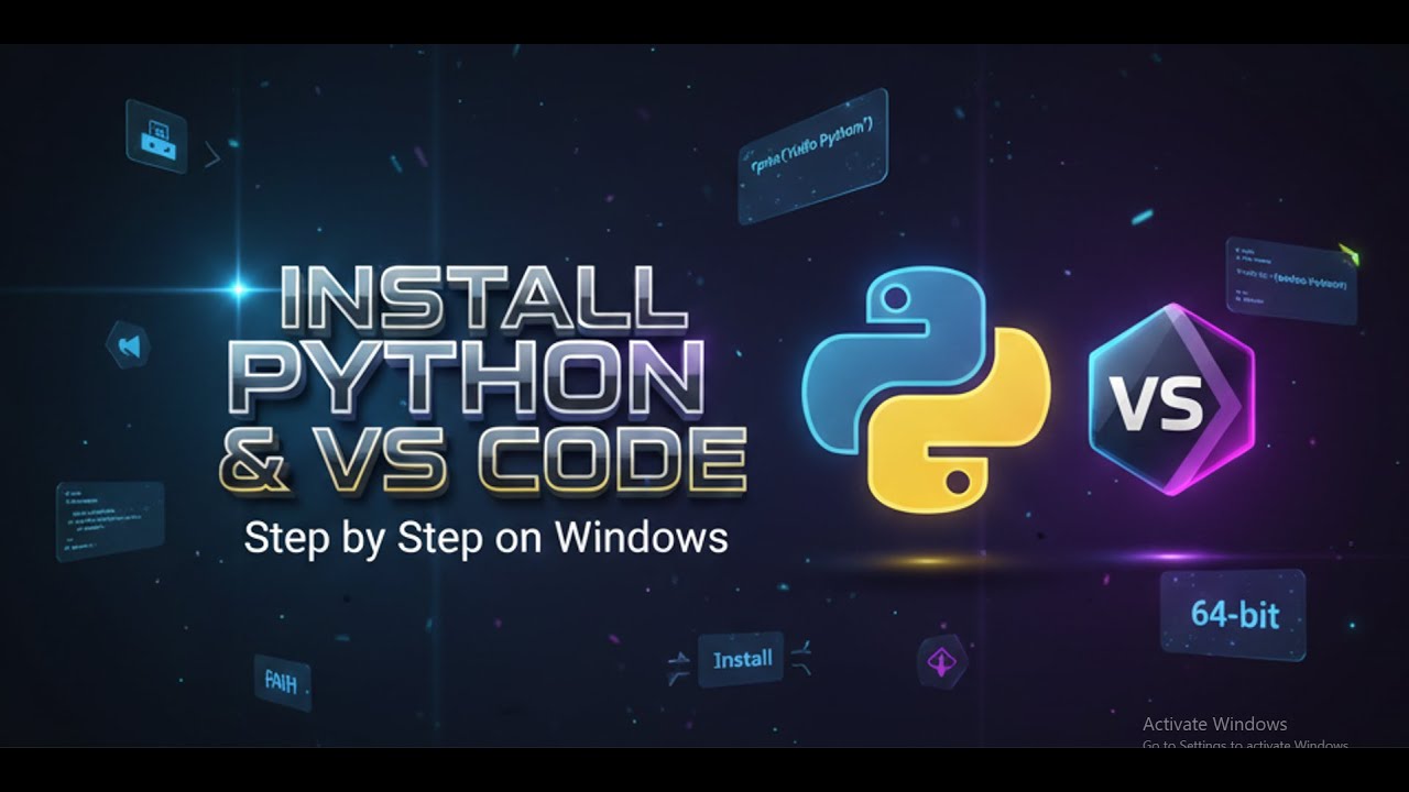 تسطيب Python و VS Code خطوة بخطوة للمبتدئين (Full Setup Guide) - YouTube