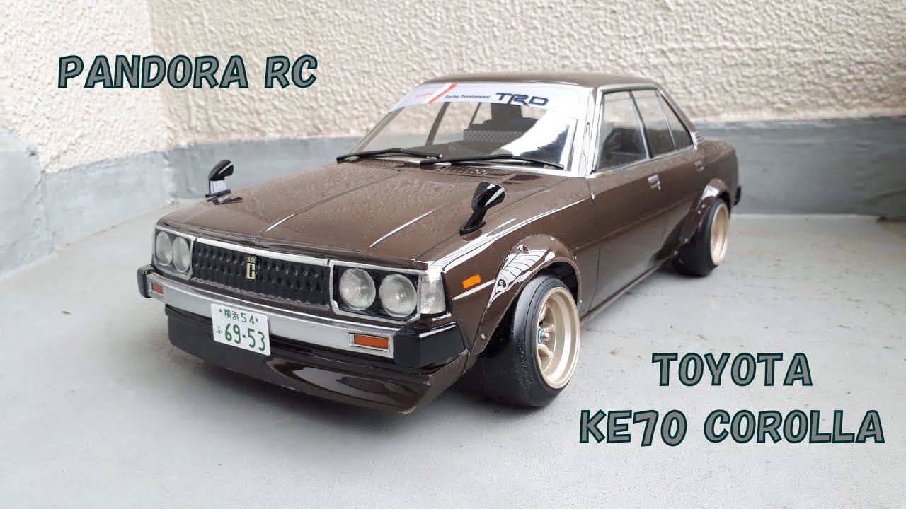 PANDORA RC Toyota KE70 COROLLAボディを作ってみた！【RC RWD DRIFT