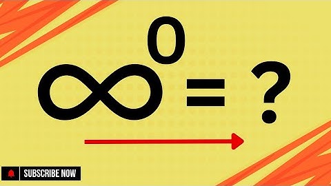 What is Infinity raised to zero, an indeterminate form