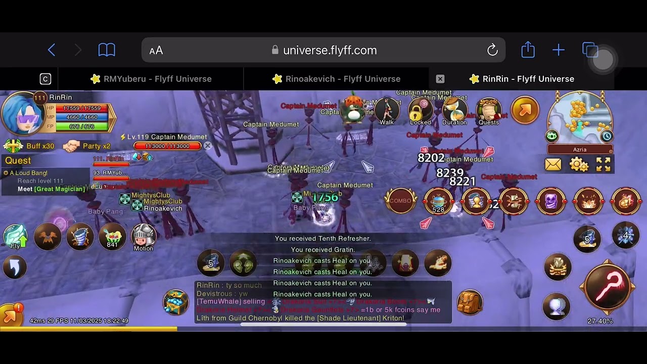 Face Tank Elementor | Flyff Universe | mobile mode