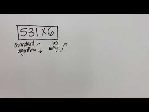 3x1 Multiplication: Standard Algorithm & Box Method