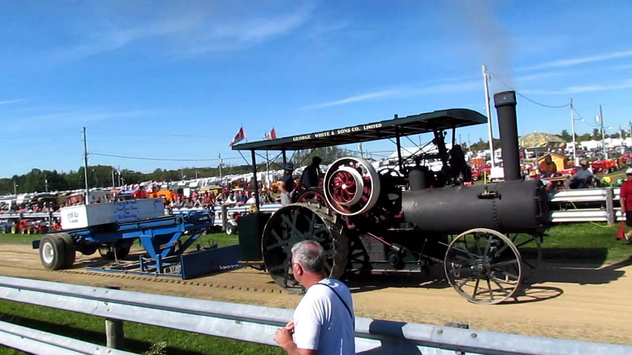 White & Sons Steam Traction Engine Dominates Tractor Pull YouTube