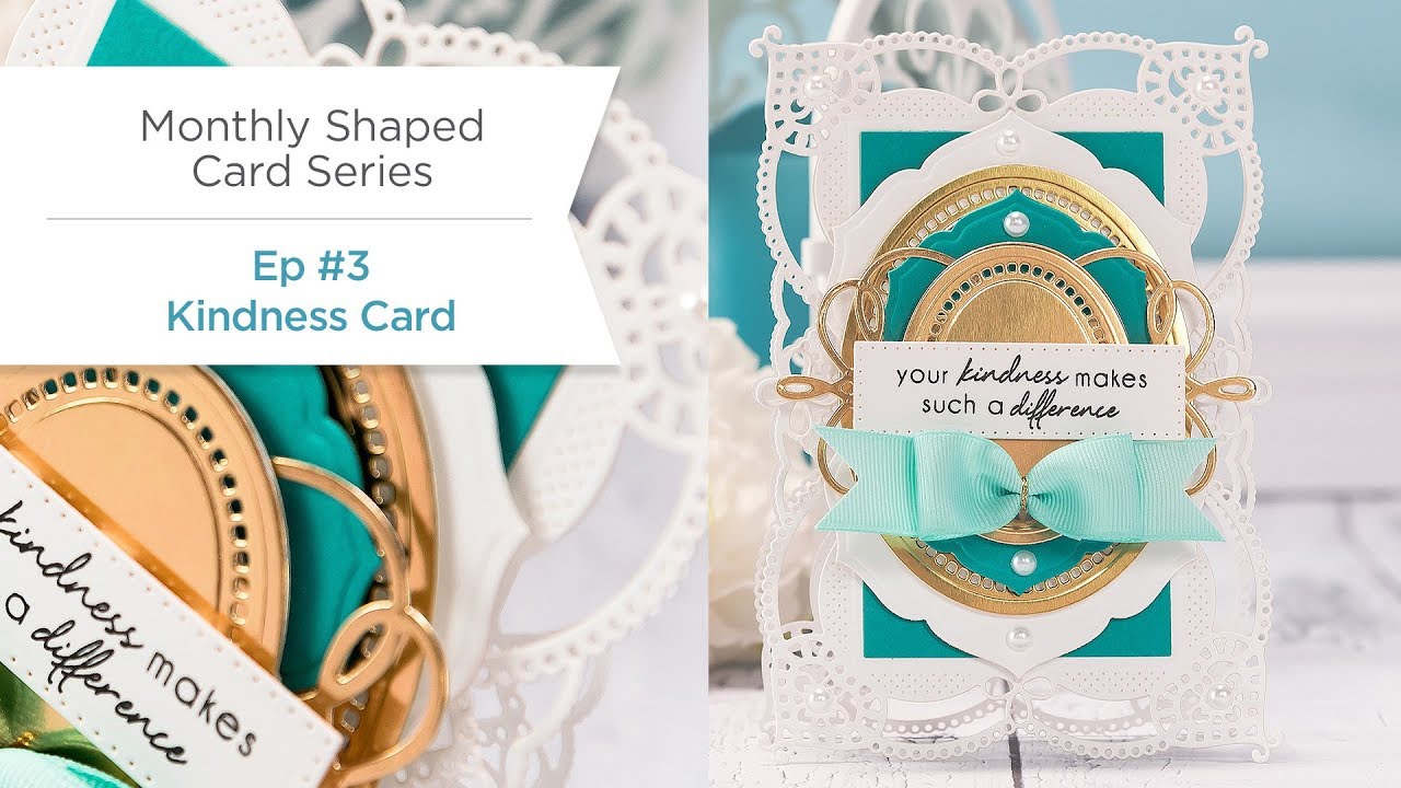 Shaped Cards Video Series with Yana. Episode #3 - Coralene’s Chemise Layering Frame Large