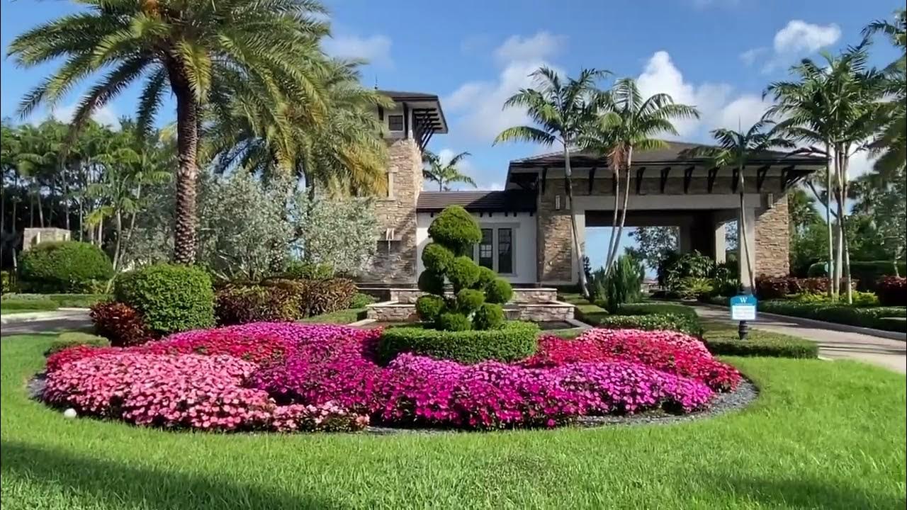 Watercrest, Parkland Florida Neighborhood Entrance YouTube