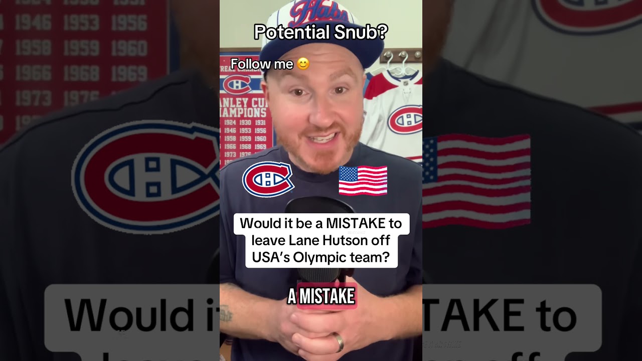 Should Habs Lane Hutson make the USA’s Olympic team?