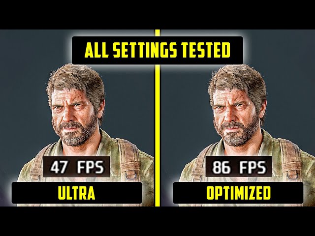 Optimized graphics settings for The Last Of Us Part 1 for the G14