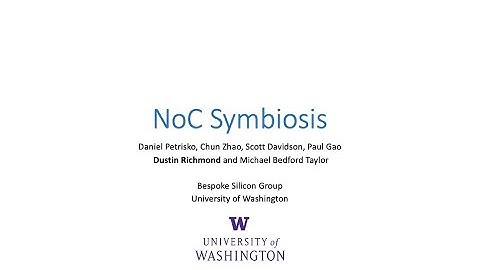 Special Session A: NoC Symbiosis