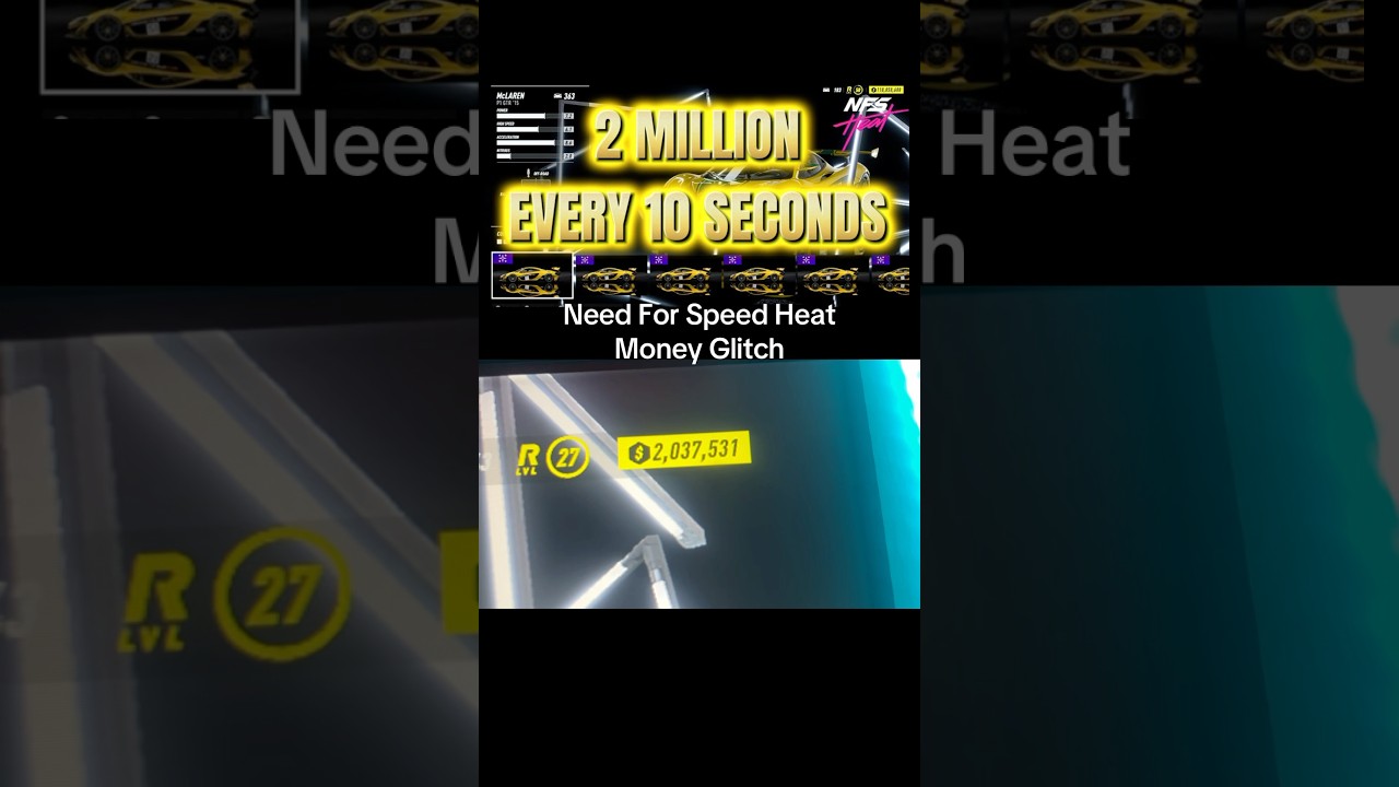 Need for Speed Heat money glitch 