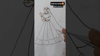 side face bride #art #henna #mehndi #mehndiclass #ahmedabad #shorts #trending