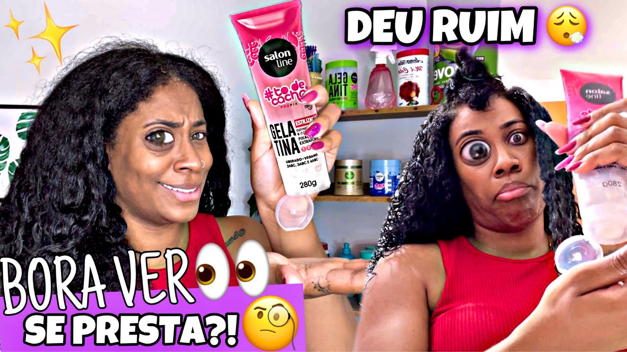 BORA VER SE PRESTA?! Testei a Gelatina ESTILIZAÇÃO FIXAÇÃO EXTRA FIRTE de @SalonLineBrasil
