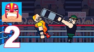 Rowdy Wrestling - Walkthrough Gameplay Part 2 - Lieutenant Mayhem Gold TOURNAMENT (Android Ios) screenshot 4
