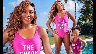 Serena Williams, 39, And Daughter, Three, Pose In Matching Swimsuits