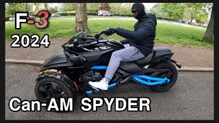 CANAM SPYDER F3S SPORTS FIRST RIDE 2024 Bike #fyp #short  #canamspyder