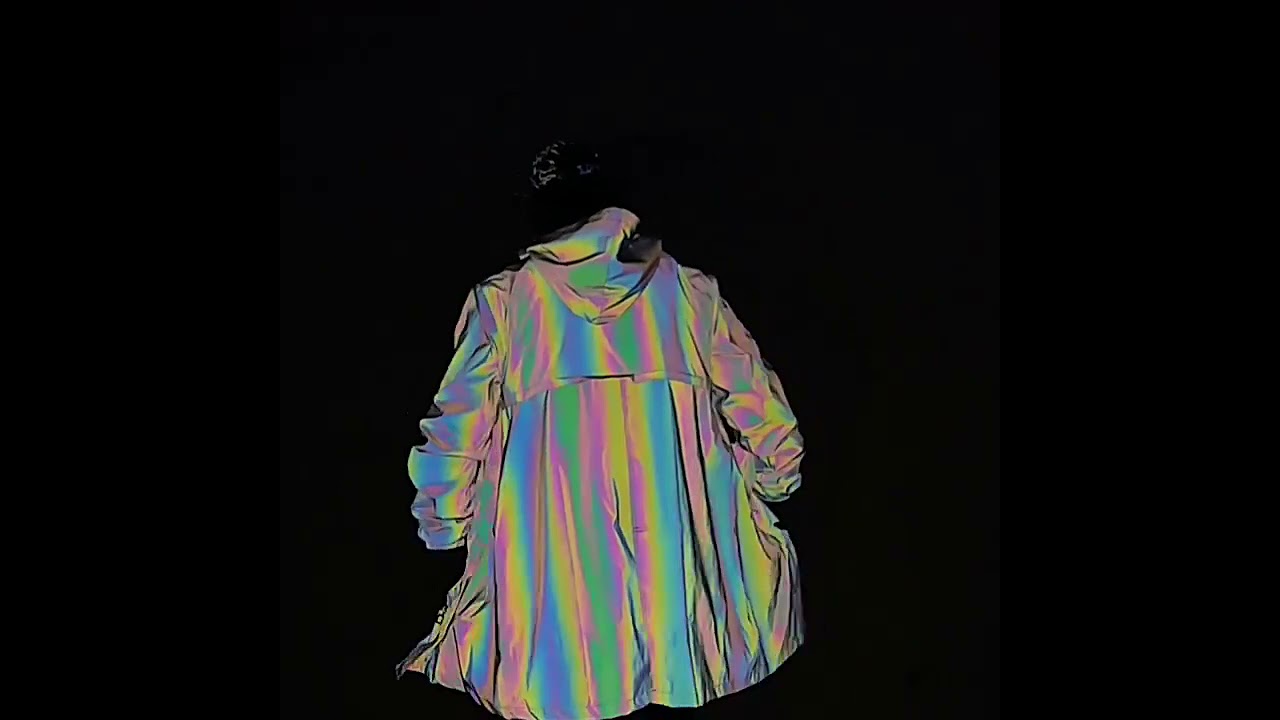 Reflective At Night Holographic Long Jacket