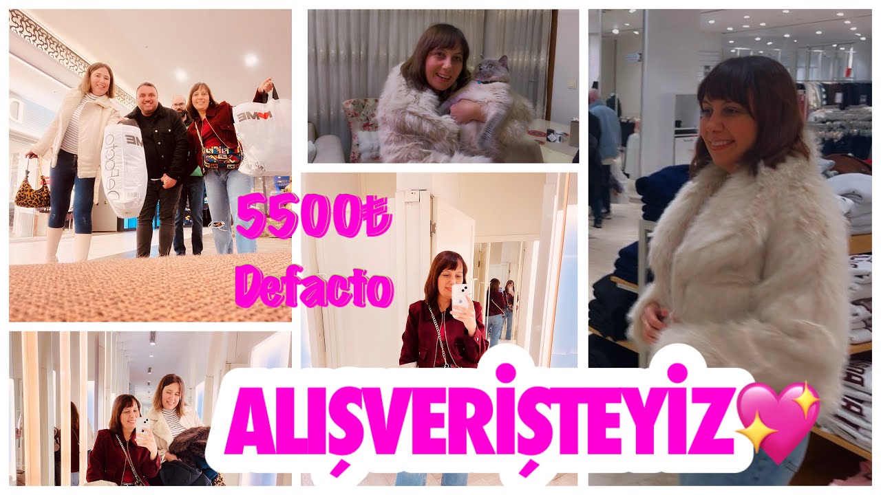 5.500 TL  DEFACTO ALIŞVERİŞİMİZ🛍️ÇOK YAKINDA BİR SÜRPRİZİMİZ VAR⁉️ÇEKİLİŞ YAPACAĞIM🎁AVM DE KORKTUK😱