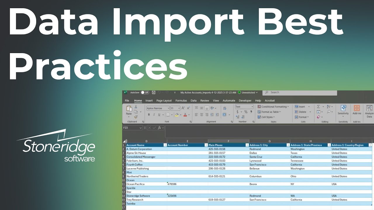 Ensure Smooth Data Imports in Dynamics 365 Sales - YouTube