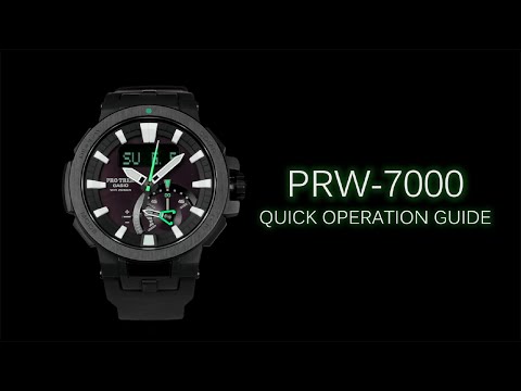 Casio Pro Trek PRW-7000 Quick Guide Video