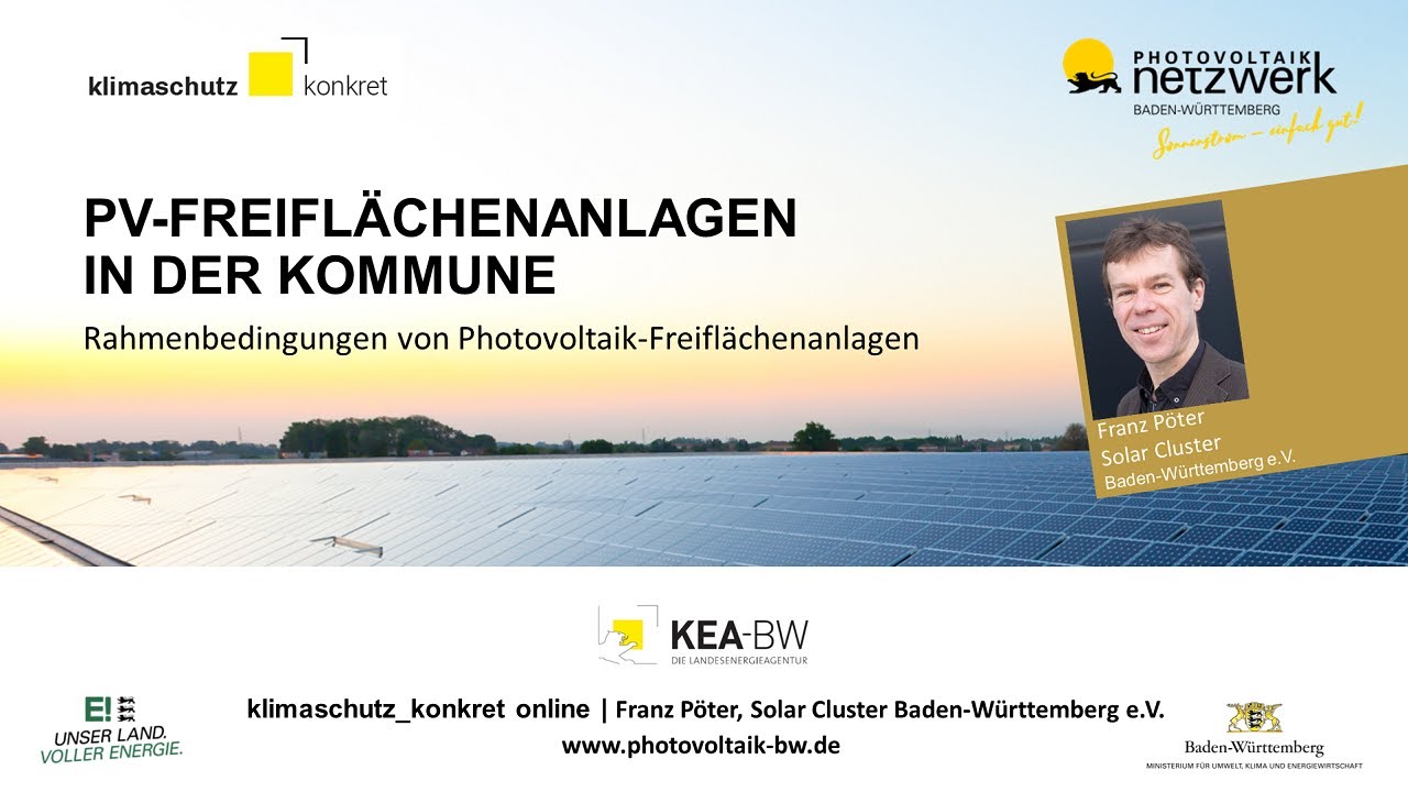 Update Rahmenbedingungen von PV-Freiflächenanlagen