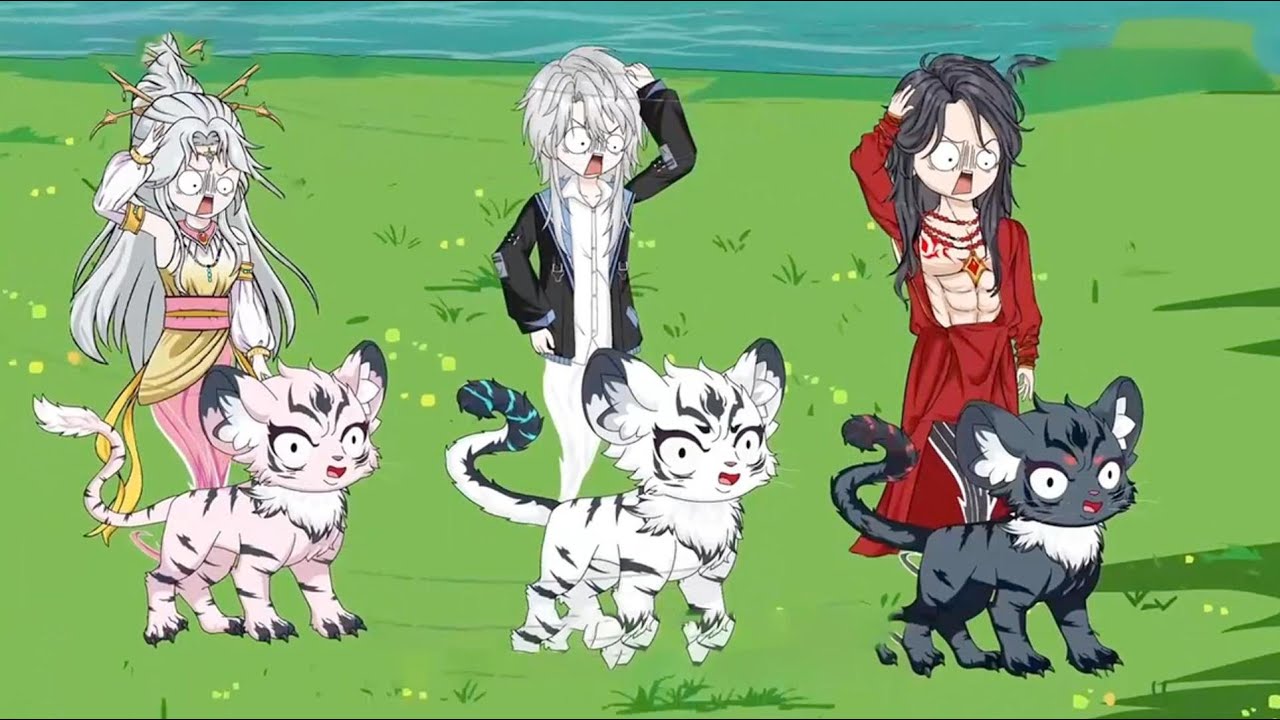 我穿成了动物园里的小白虎，还成了重生女帝和转世魔君的亲大哥！#沙雕动画