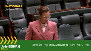 Consumer Legislation Amendment Bill 2026 - 29th July 2026
