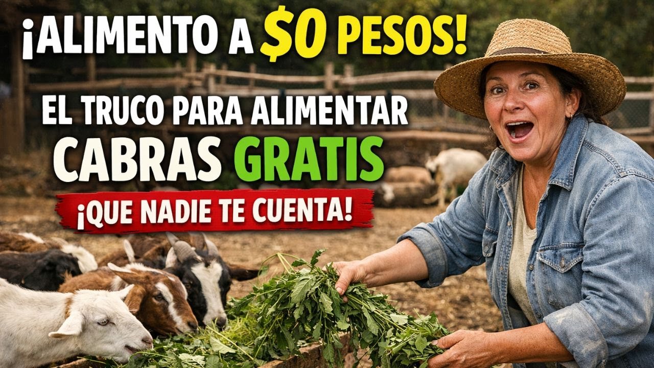 ¡Alimento a $0 pesos! El truco para alimentar cabras gratis que nadie te cuenta